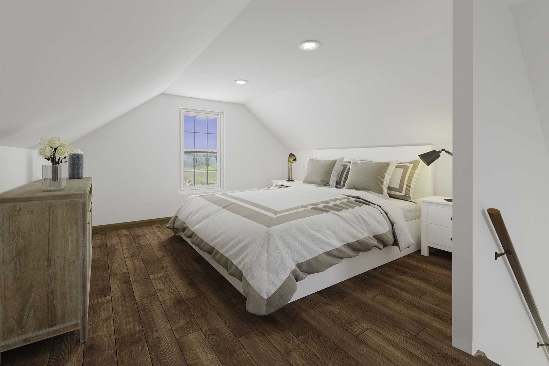 Virtually Staged Image of the inside of a house